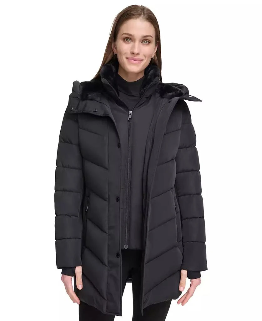 Calvin Klein Women
s Hooded Puffer Coat 4