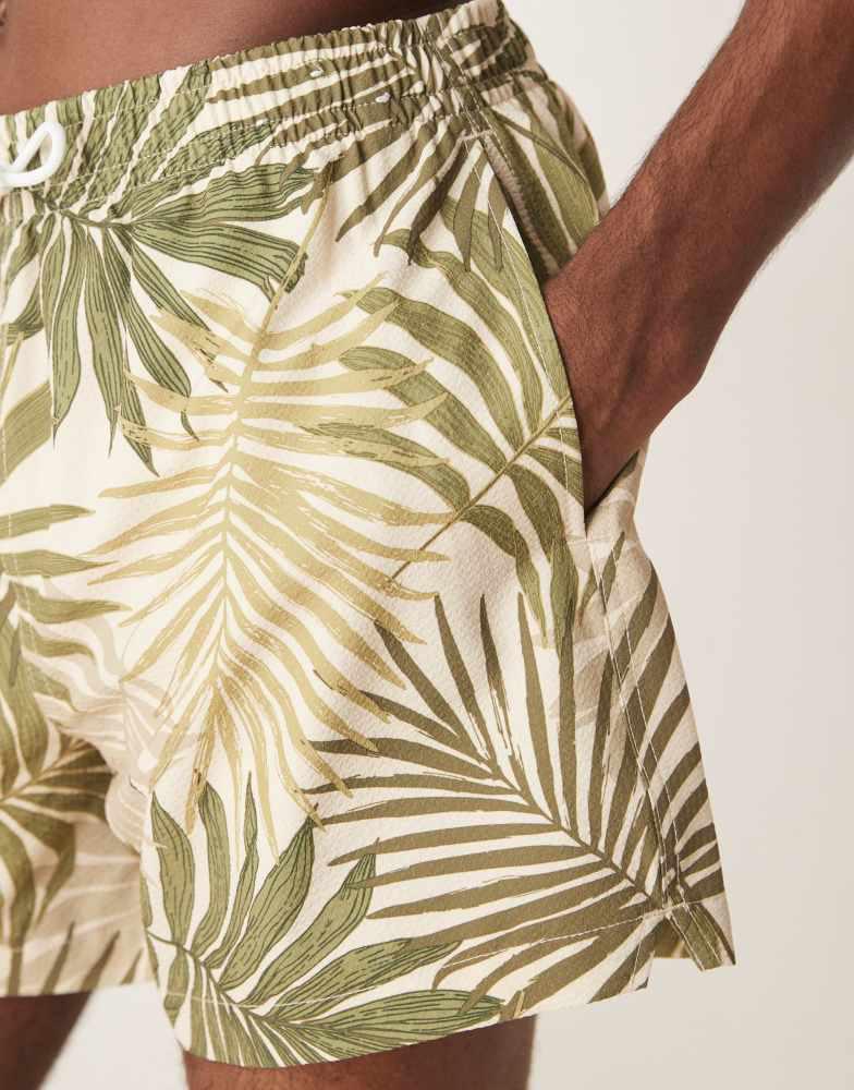 Abercrombie & Fitch Abercrombie & Fitch swimwear 5"" short in green palm print