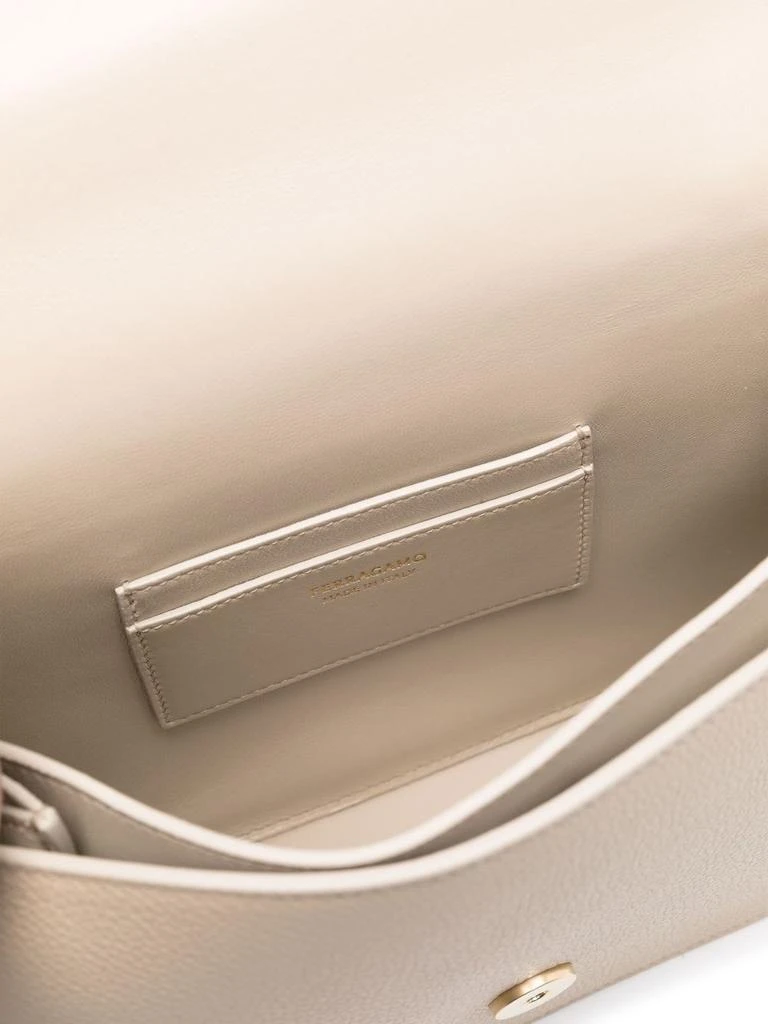 Salvatore Ferragamo DOUBLE GANCINI CROSS BODY FLAP BAG 4