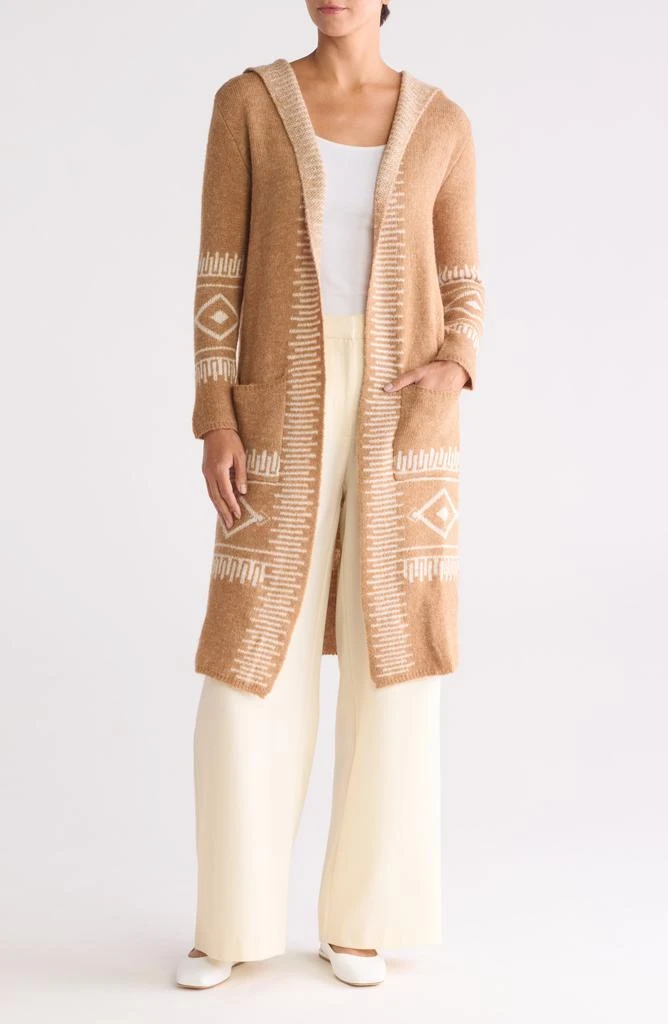 Joseph A Hooded Southwest Duster Cardigan 1