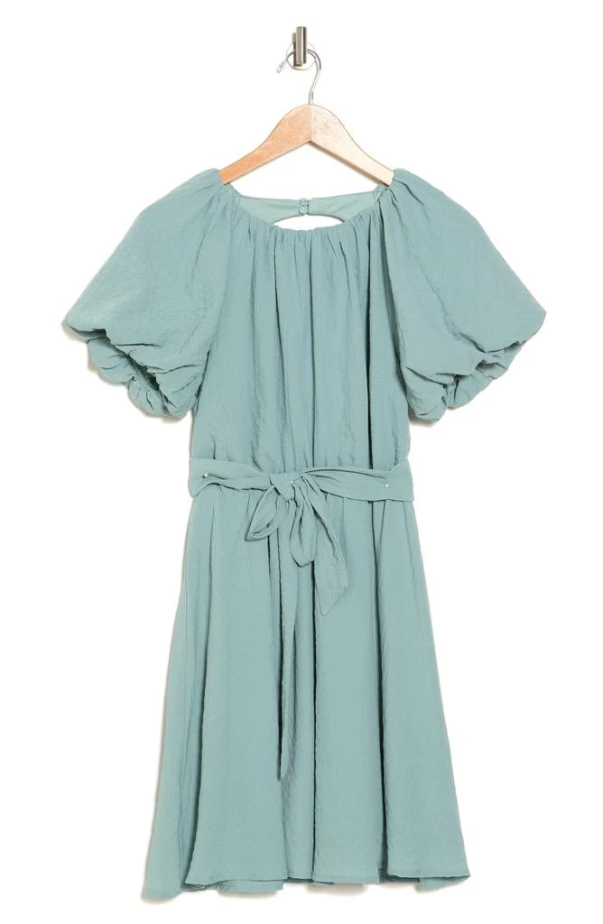 Lush Puff Sleeve Tie Waist Minidress 3