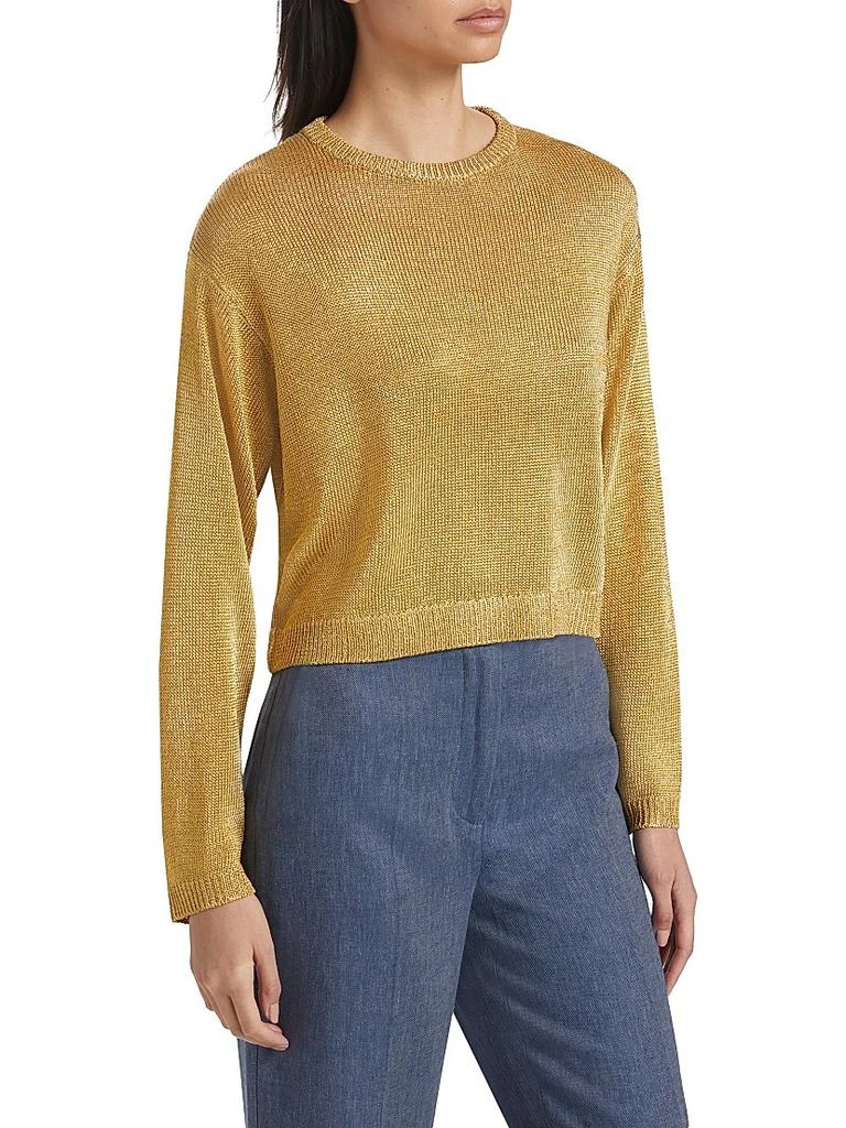 Shop Metallic Crewneck Sweater on Sale at BeyondStyle – Get 41