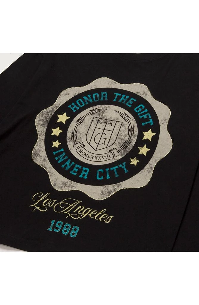 HONOR THE GIFT Seal Logo Cotton Graphic T-Shirt 8
