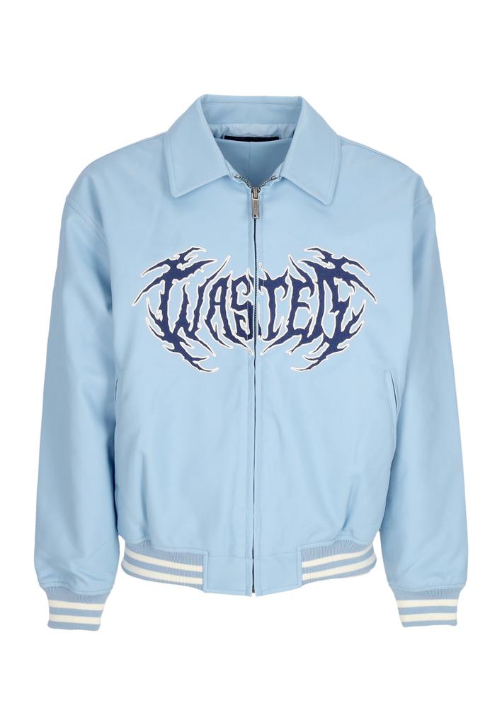Wasted Paris College Men's Prey Varsity Jacket Light Blue