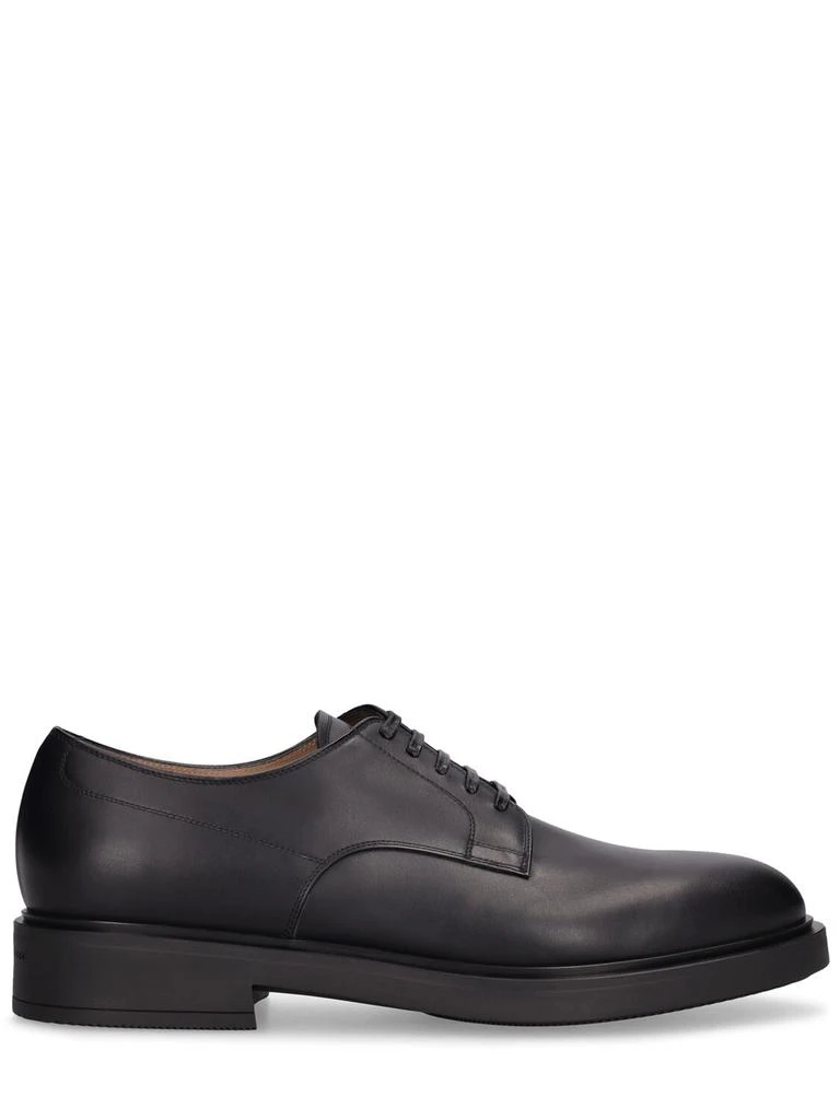 Gianvito Rossi William Leather Lace-up Derby Shoes 1