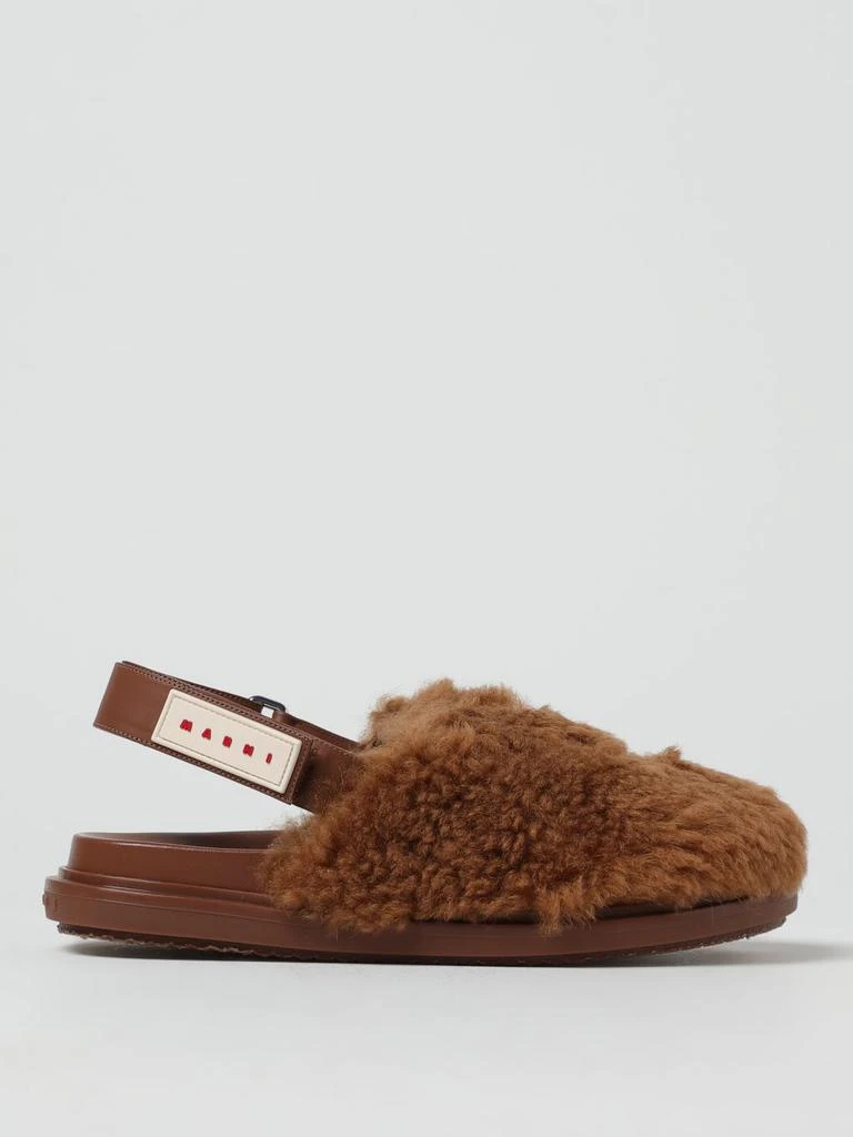 Marni Marni sabots in wool shearling 1