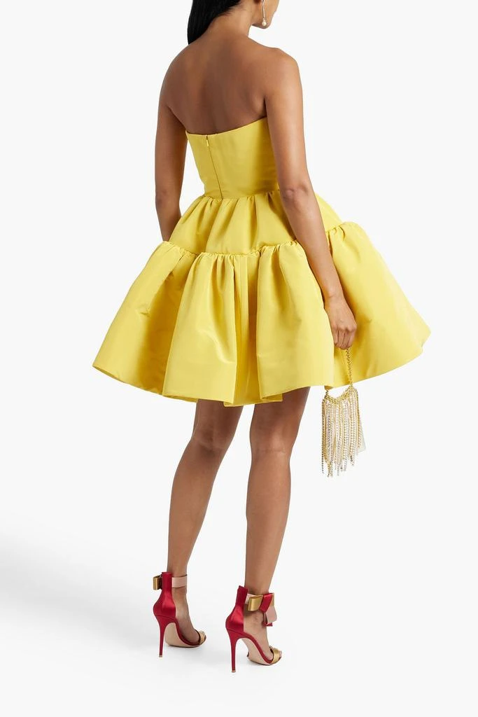 Strapless tiered silk-taffeta mini dress  On Sale Now with Up to 70% Off |  Discover Exclusive Deals & Savings at BeyondStyle  Authentic Oscar de la  Renta dresses|women|mini dresses|cocktail and party