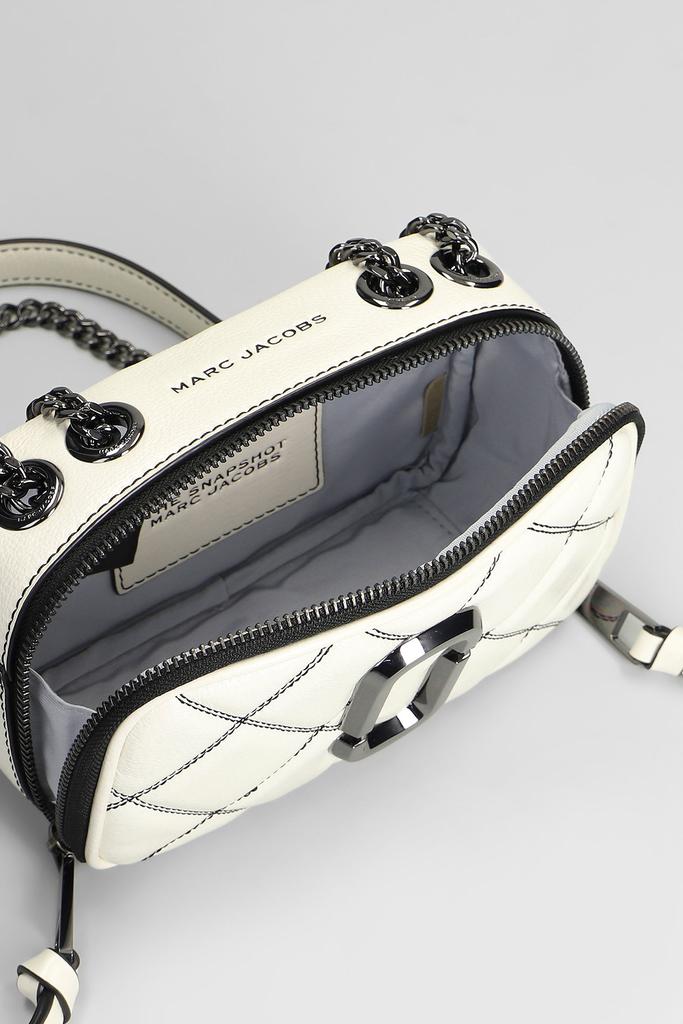 Marc Jacobs The Softshot Shoulder Bag In White Leather