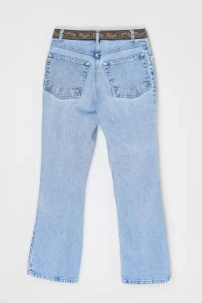 Urban Outfitters Vintage Y2k Light Wash Jeans with Embroidered Waist 3