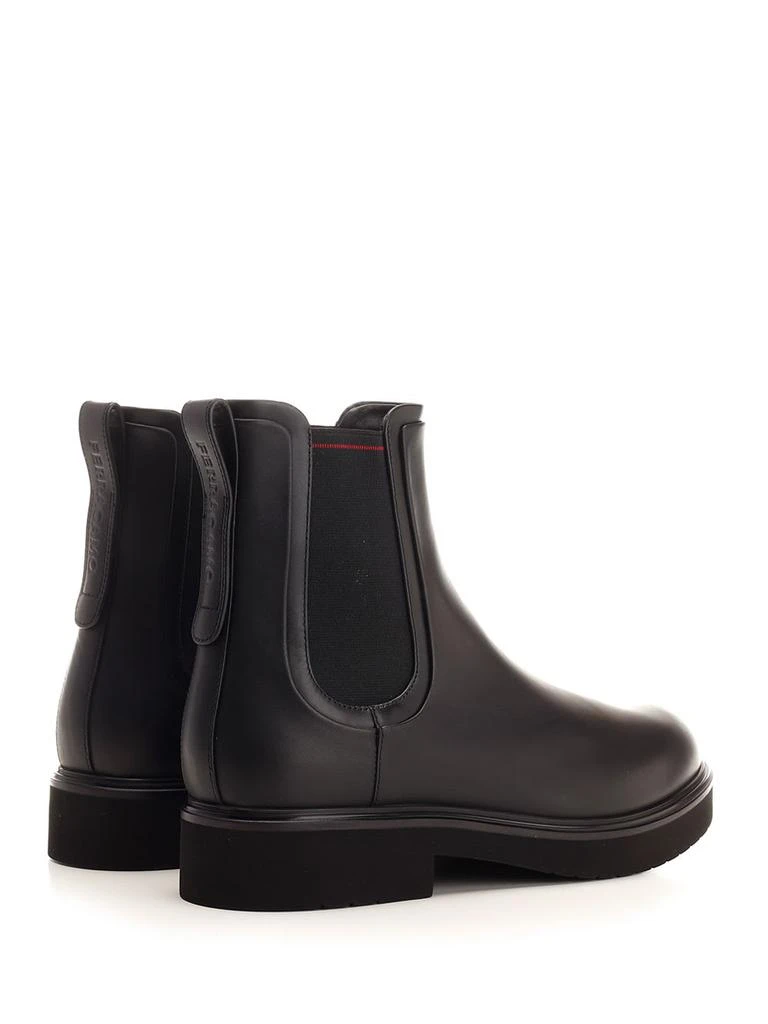Salvatore Ferragamo Black Leather Chelsea Boots 3
