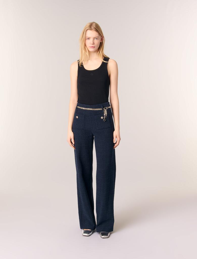 Maje Maje Woman's cotton Rib knit tank top for Spring/Summer