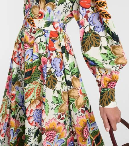 ETRO Floral cotton midi shirt dress 5