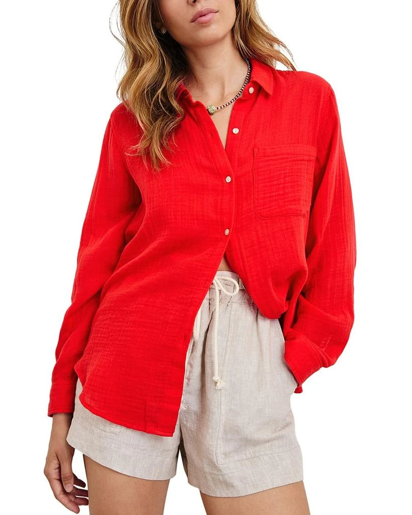 Rails Ellis Cotton Gauze Button Down Shirt 1
