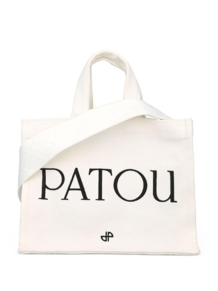 PATOU Cream White Small Bag With Logo