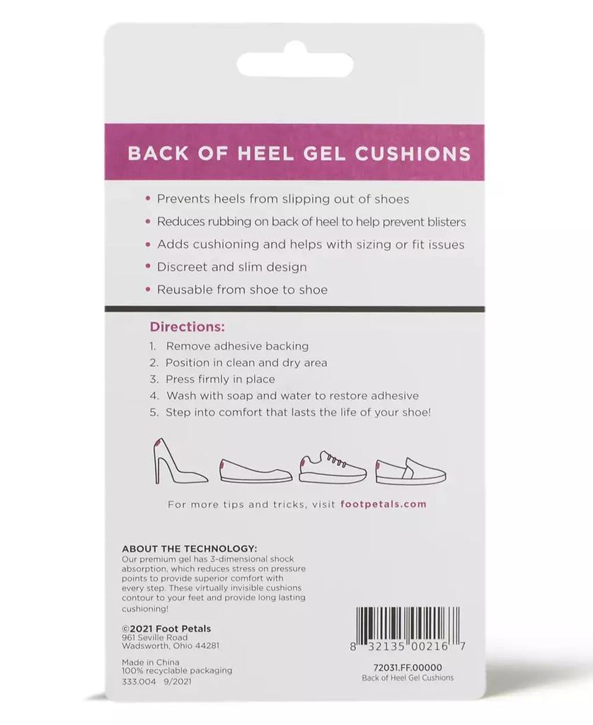 Foot Petals Back of Heel Gel Cushions 2