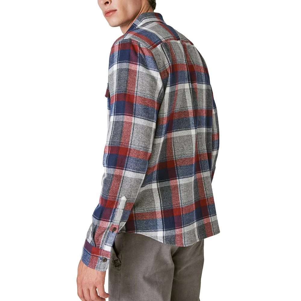 Lucky Brand Men's Plaid Button-Down Flannel Utility Shirt 2