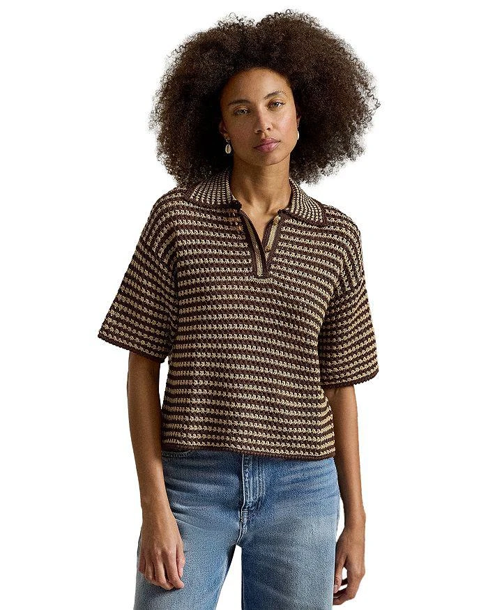 Ralph Lauren Striped Knit Polo Shirt