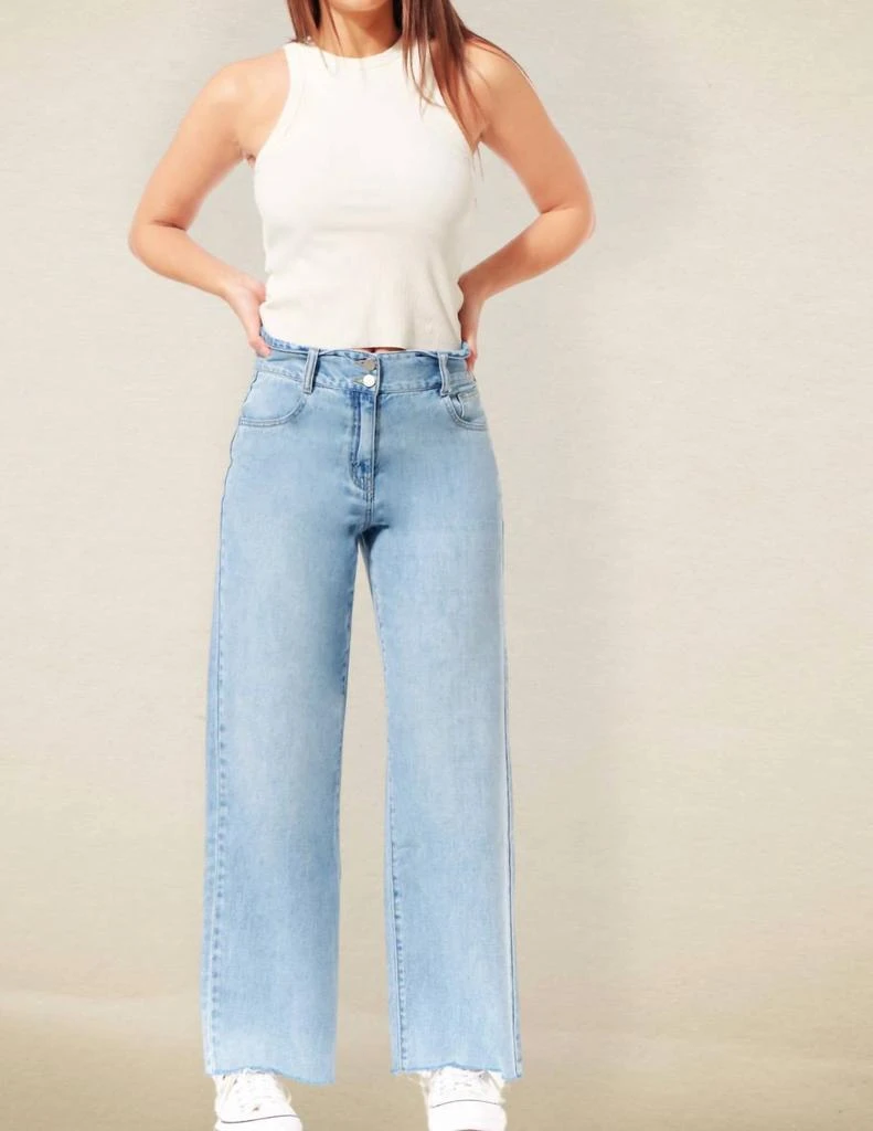 1822 Denim 1822 Denim - Bleach Please Folded Waistband Jeans 1