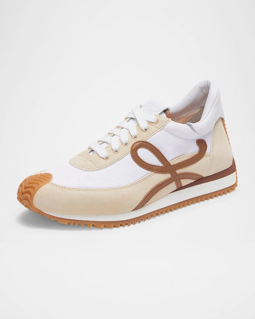 Shop Flow Runner Suede and Leather Sneakers on Sale at BeyondStyle