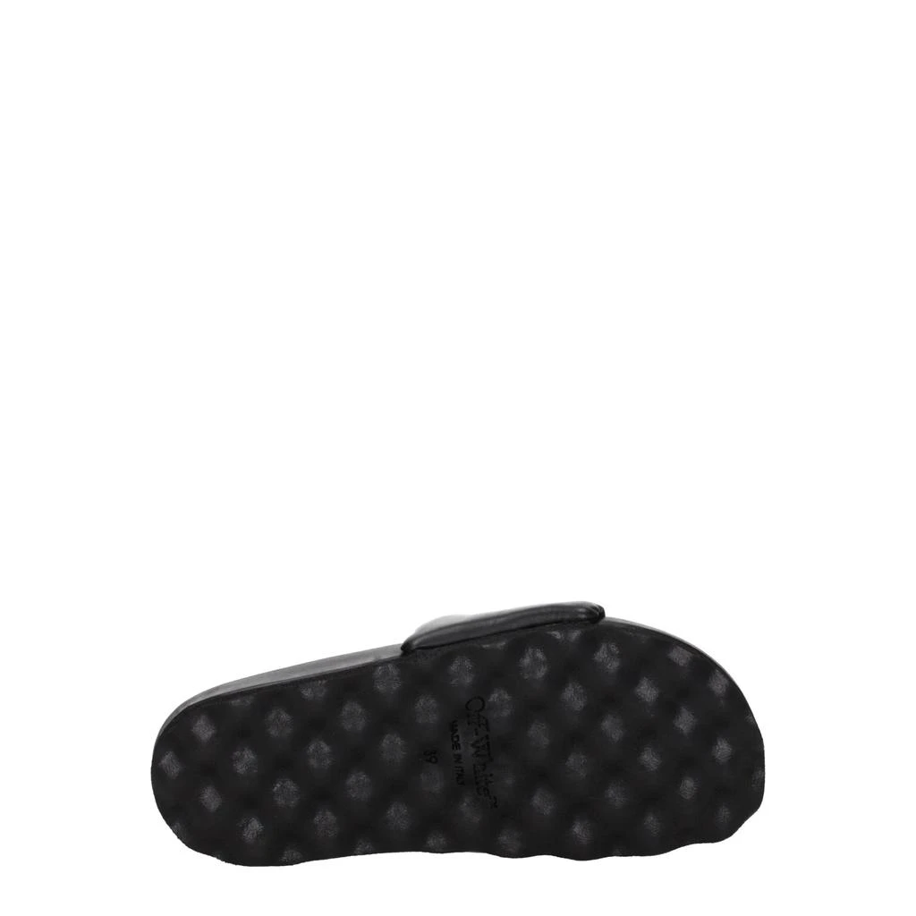 Off-White Off-White Black Leather Slipper 5