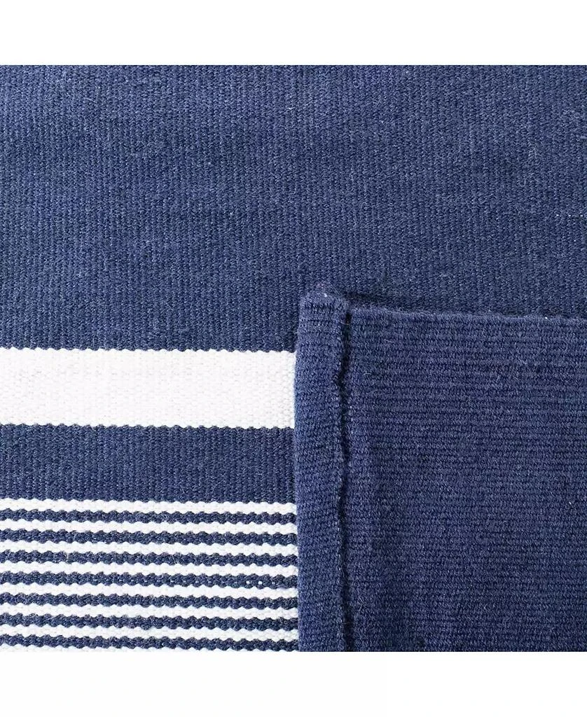 Ralph Lauren Hanover Stripe LRL2461A Navy 5' X 8' Outdoor Area Rug 4