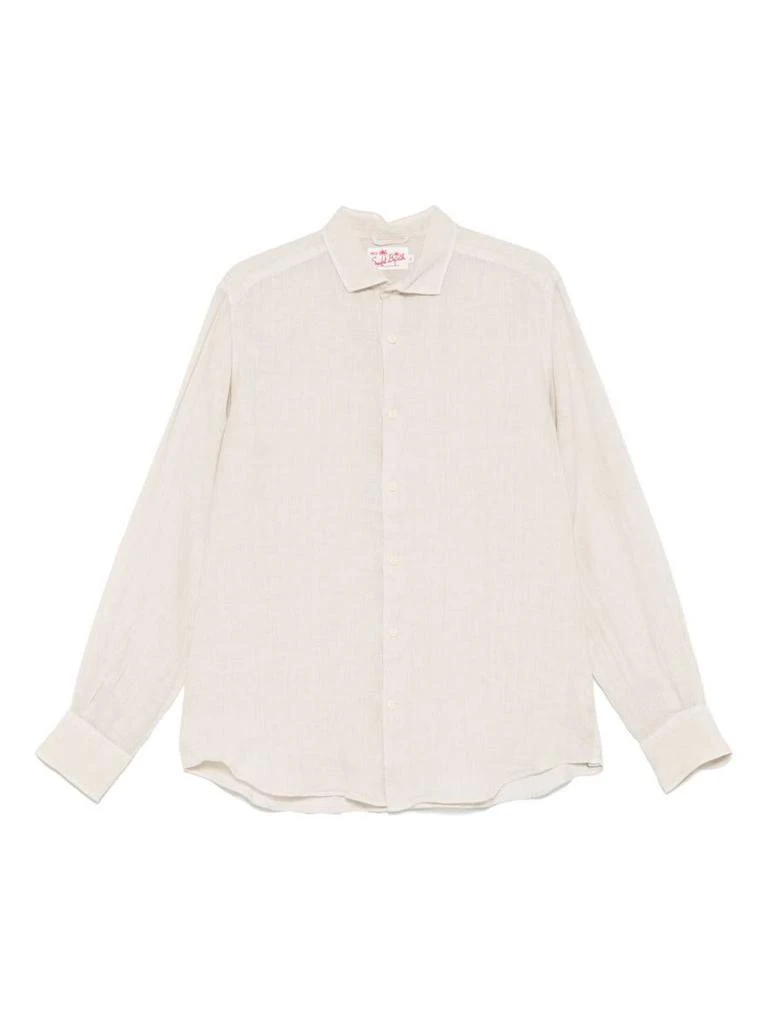 Mc2 Saint Barth MC2 Saint Barth Beige Linen 'Pamplona' Shirt 1