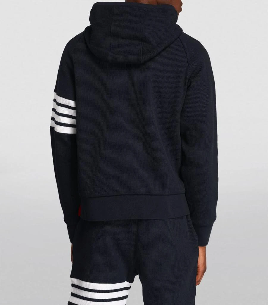 Thom Browne 4-Bar Waffle-Knit Hoodie 4