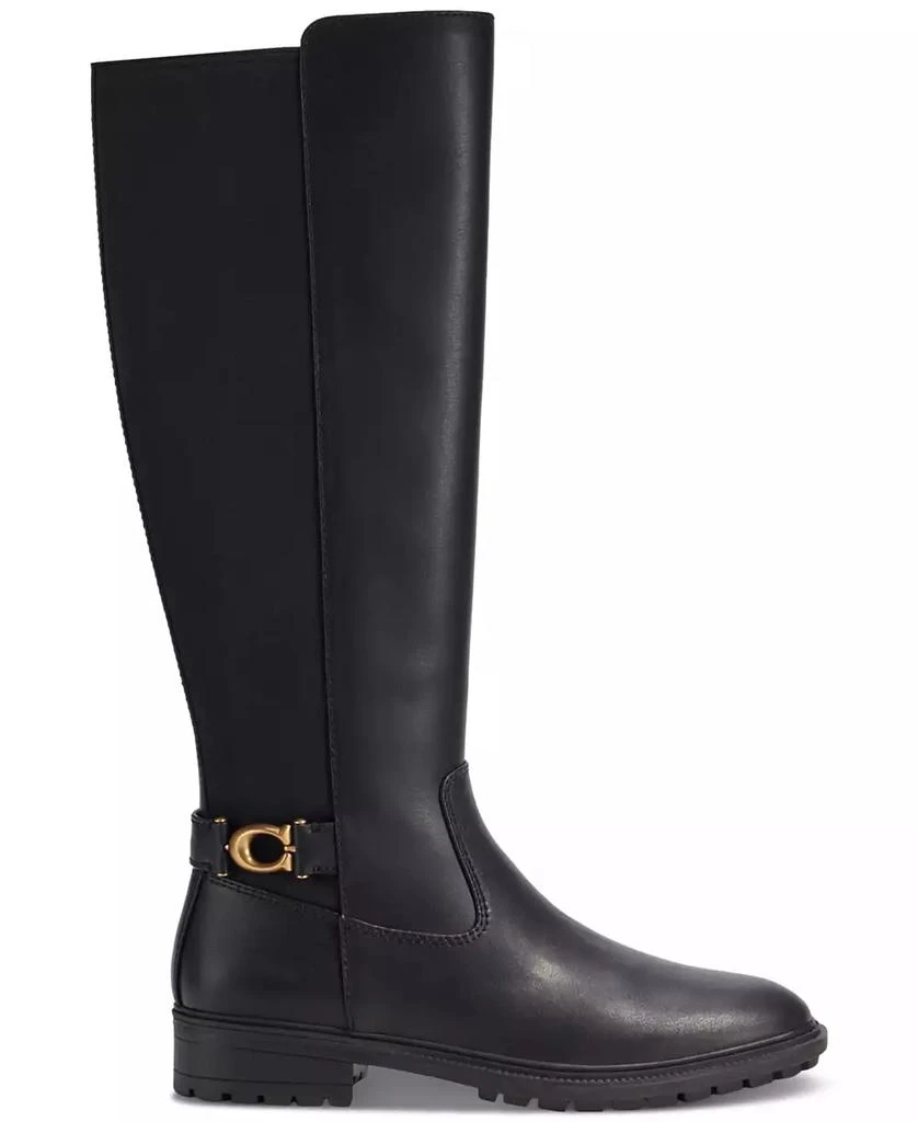 COACH Women's Faith Knee High Lug Sole Riding Boots 2