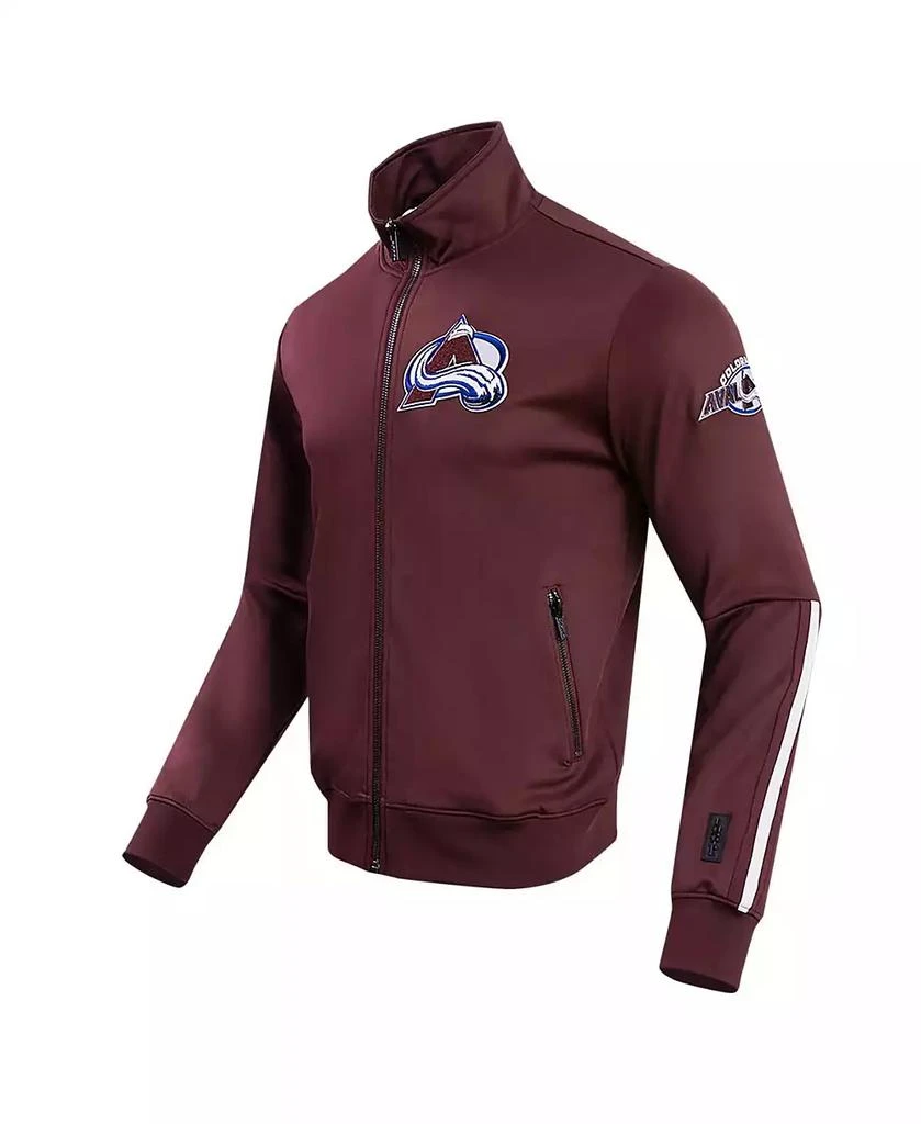 Pro Standard Men's Burgundy Colorado Avalanche Classic Chenille Full-Zip Track Jacket 2