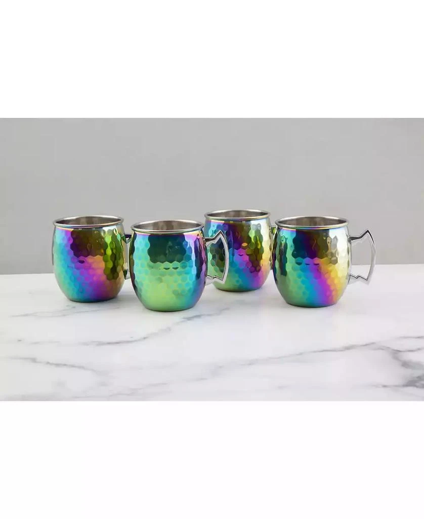 Thirstystone 20 Oz Hammered Moscow Mule Mugs, Set of 4 6