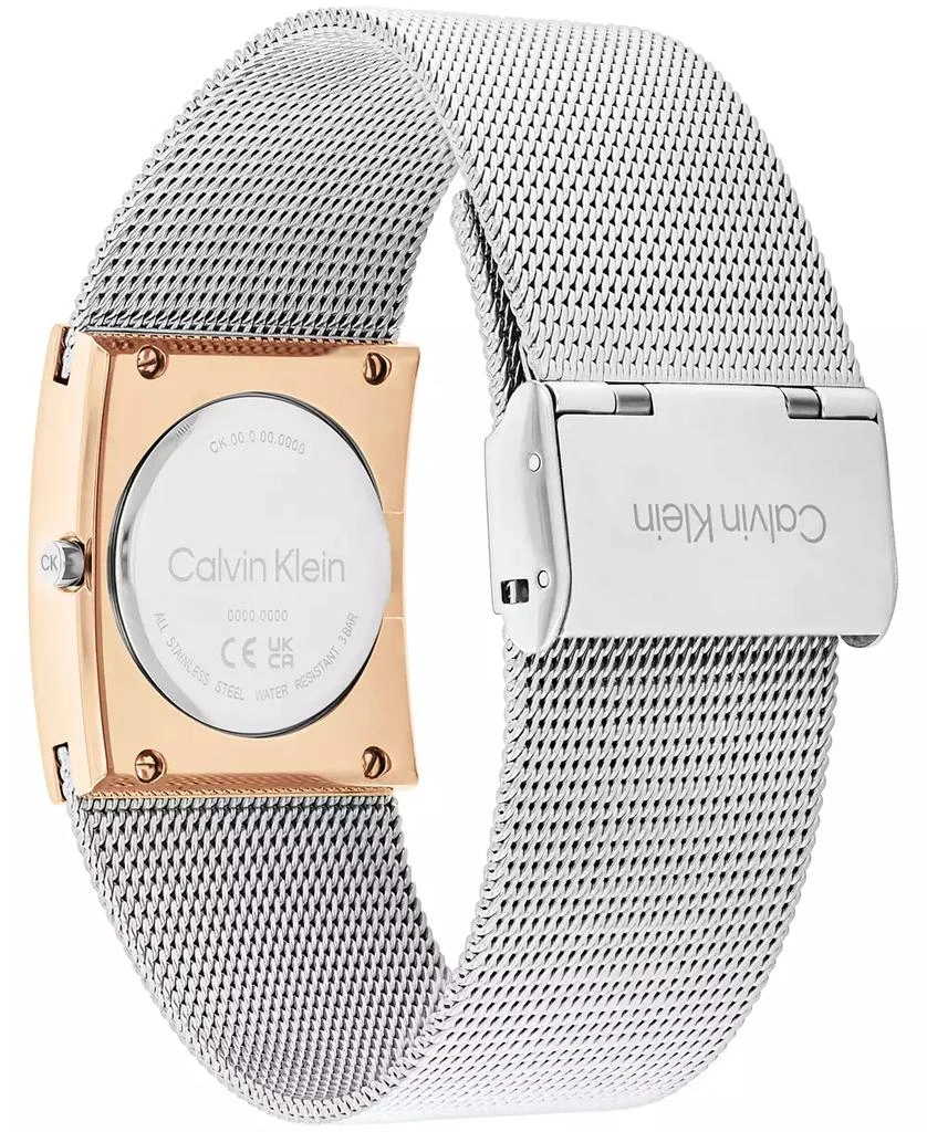 Calvin Klein Women's Pulse Rose Gold-Tone Stainless Steel Mesh Watch 26.40mm 3