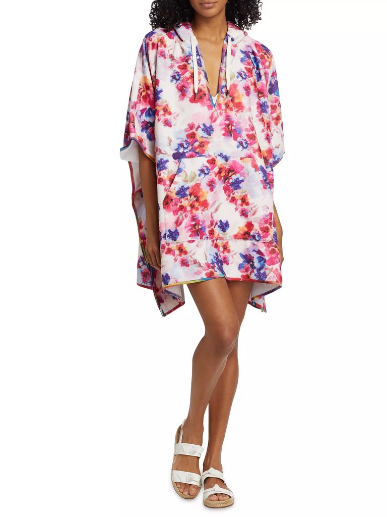 Johnny Was Summer Days Terry Hooded Poncho Dress