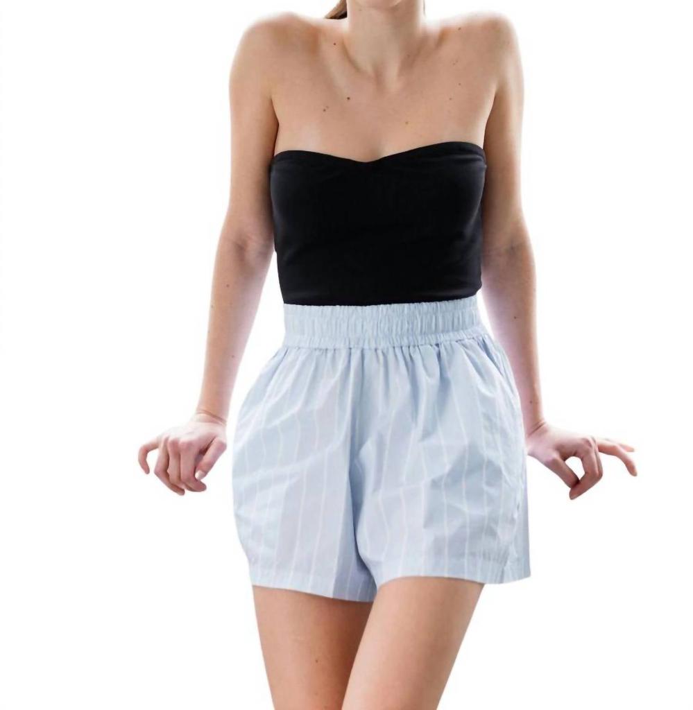 Something Navy Ribbed Tube Top In Black