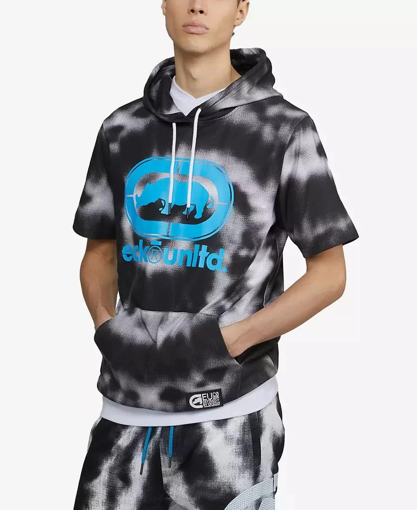 Ecko Unltd Men's Short Sleeve Star Burst Hoodie 1