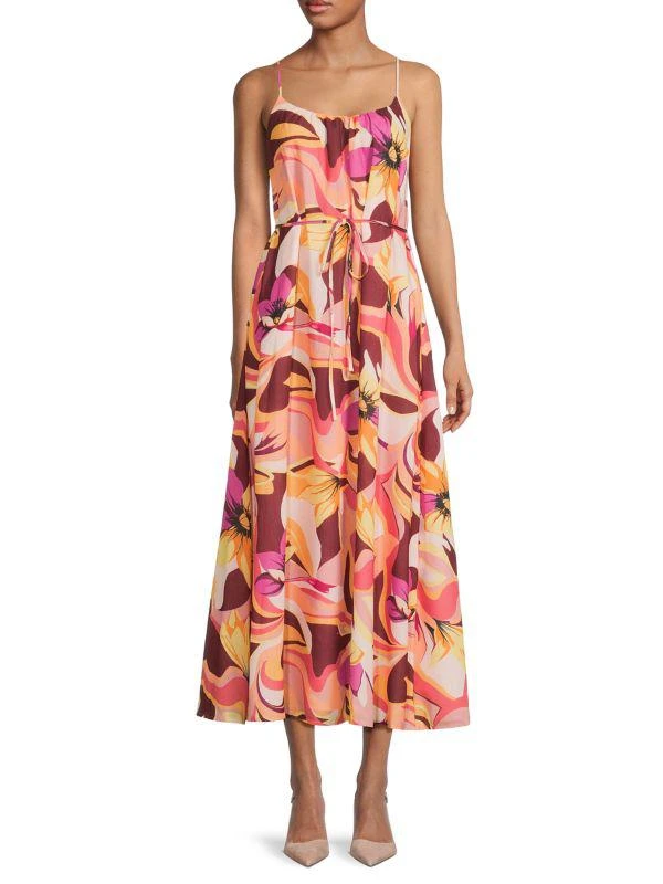 Sam Edelman ​Palm Royal Pleated Maxi Dress 1