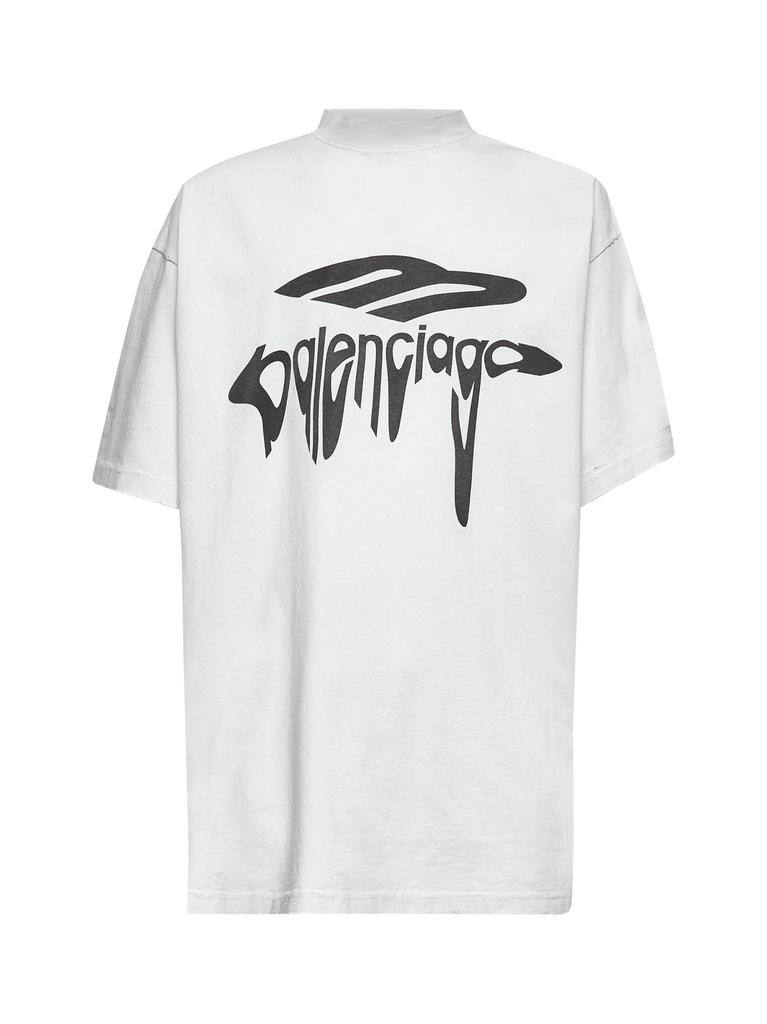 Balenciaga BALENCIAGA | Grey 3b Liquefied Oversized T-shirt | Man | 1