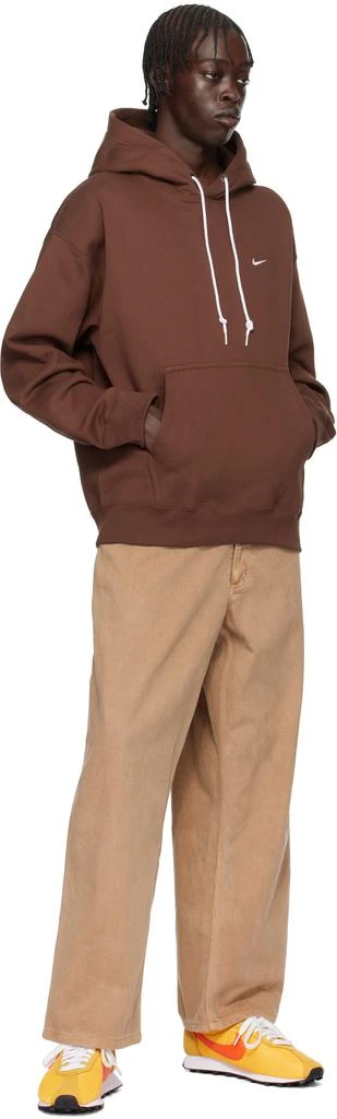 NIKE Burgundy Solo Swoosh Hoodie 4