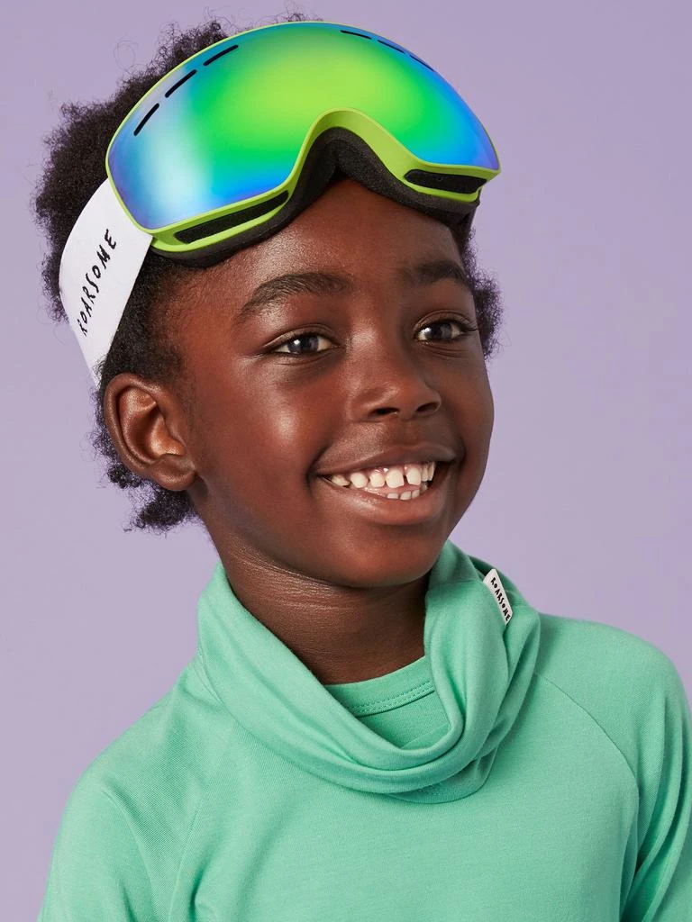 Roarsome Kids Ski Goggles in Green 4