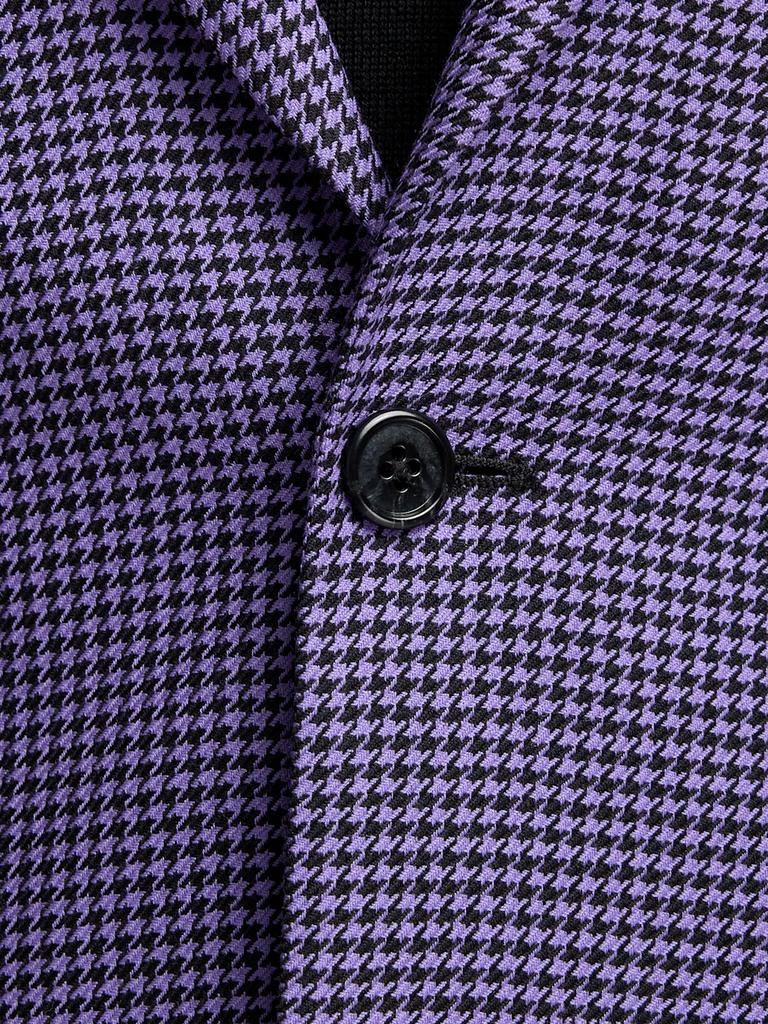 Paul Fredrick Wool Houndstooth Single Breasted Peak Lapel Sport Coat 6