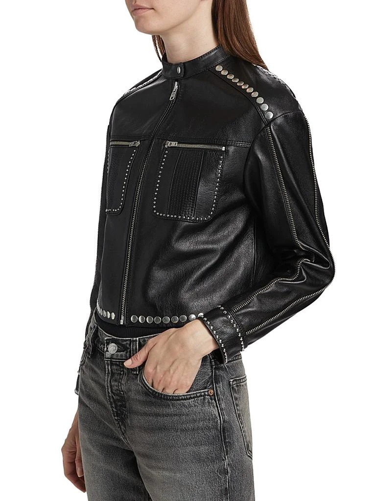 Re/Done Studded Leather Biker Jacket 4