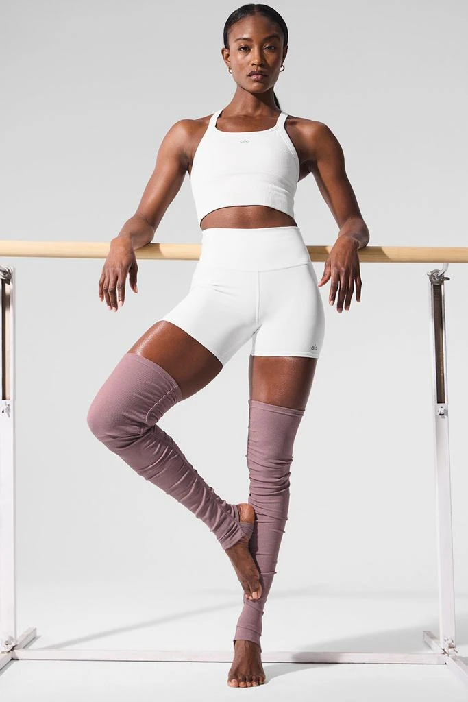 Alo Goddess Leg Warmers - Smoky Quartz Heather 1