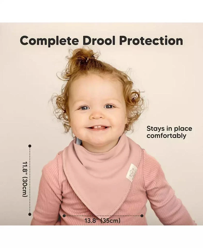 KeaBabies 10pk Baby Bandana Bibs, Cotton Baby Drool Bibs for Baby Boy, Girl, Baby Bibs for Infant, Newborn 5