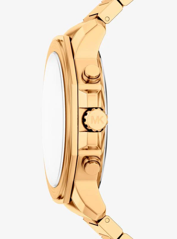 Michael Kors Oversized Prescott Gold-Tone Watch 2