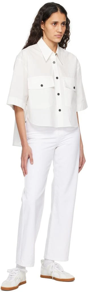 Khaite White 'The Shalbi' Jeans 4