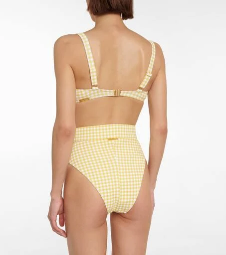 Alexandra Miro Clara checked bikini top 3