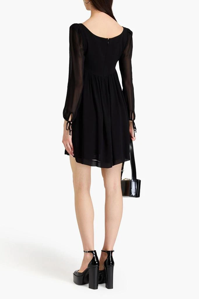 PHILOSOPHY di LORENZO SERAFINI Gathered georgette mini dress 3