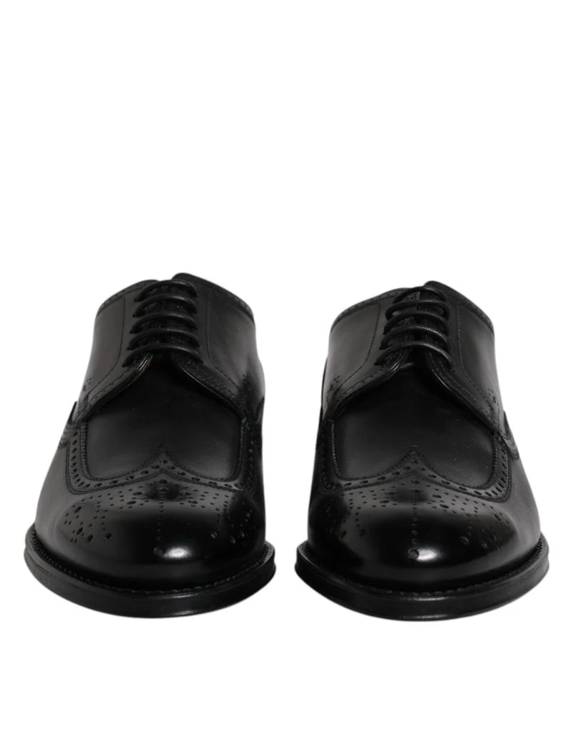 Dolce & Gabbana Leather Derby Wingtip Formal Men's Shoes 2