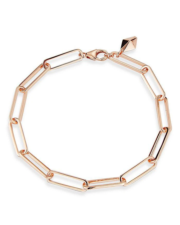 Walters Faith 18K Rose Gold Saxon Elongated Paperclip Link Chain Bracelet