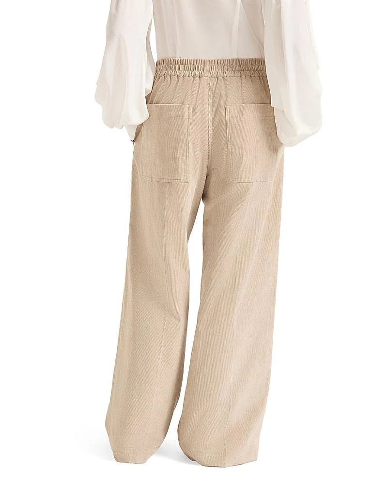 Brunello Cucinelli Comfort Cotton Narrow Wale Corduroy Loose Track Trousers 3