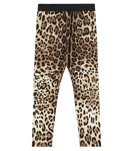 Dolce & Gabbana Leopard-print jersey leggings 1